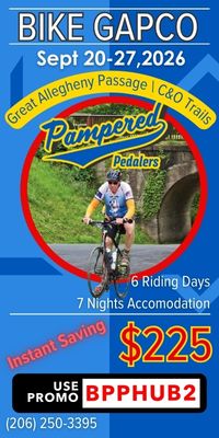 GAP and C&O fully supported bike tours